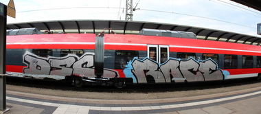 Graffiti Train - Photo by streetview - DSC, Race, Panel