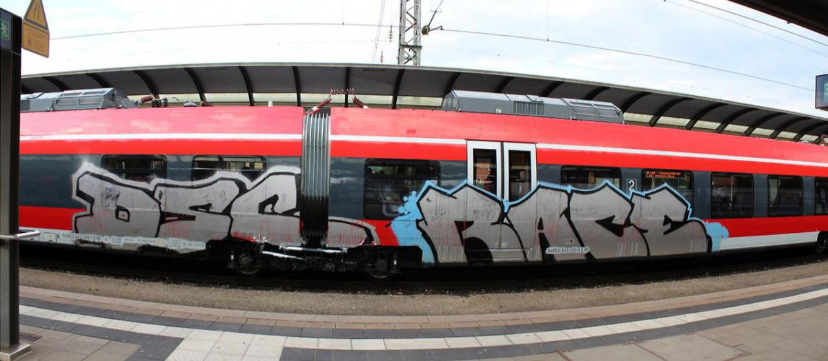 Graffiti Train - Photo by streetview - DSC, Race, Panel
