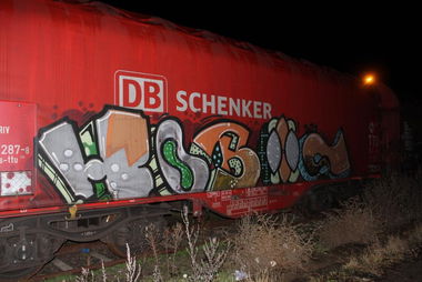 Graffiti Train - Photo by streetview - Hobos, Freight, Cargo