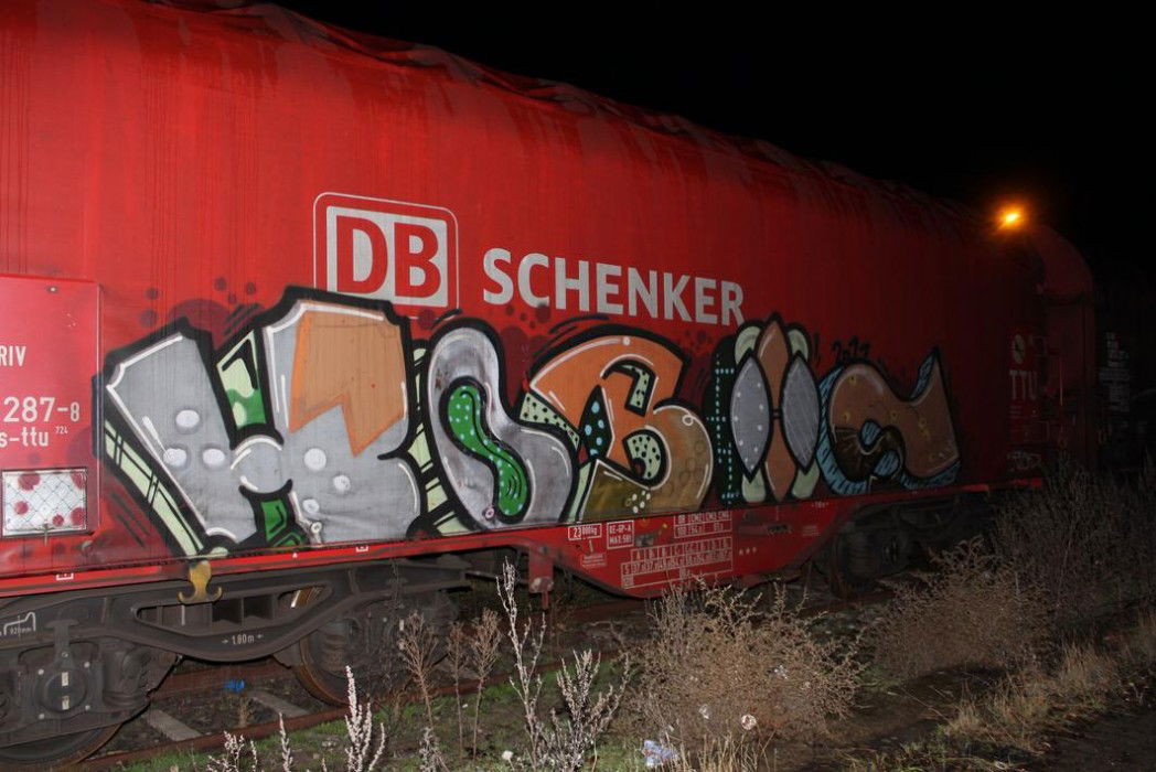 Graffiti Train - Photo by streetview - Hobos, Freight, Cargo