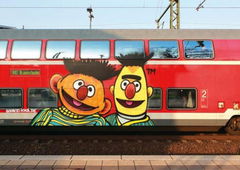 Graffiti Train - Photo by streetview - Moses, Taps, Ernie