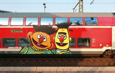 Graffiti Train - Photo by streetview - Moses, Taps, Ernie