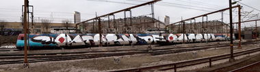 Graffiti Train - Photo by streetview - Wholetrain