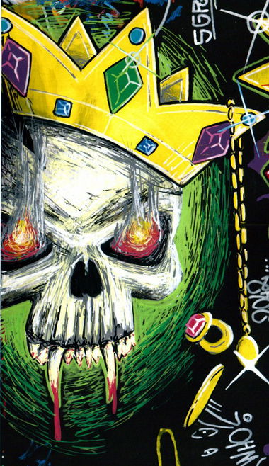 Graffiti Sketch - Photo by streetwizard - skull (2014)