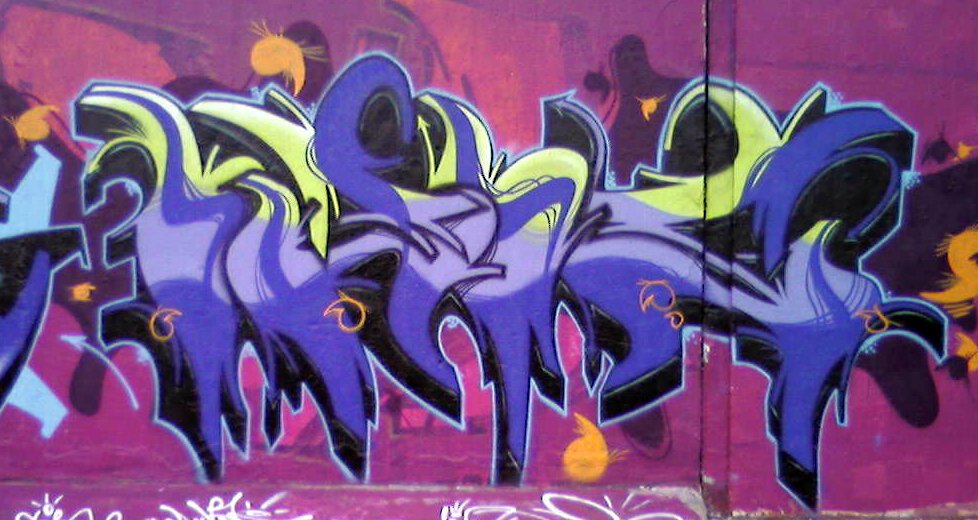 Graffiti Wall in Saarbrücken - Photo by stummerzeuge - izig (2007)
