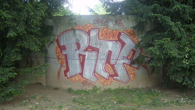 Graffiti Bombing in Stuttgart - Photo by stuttgart0711 - Rtf, rosensteinpark, stuttgart (2007)