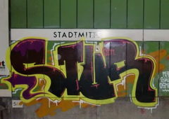 Graffiti Bombing in Stuttgart - Photo by stuttgart0711 - Stur, Stadtmitte, Trainline (2012)