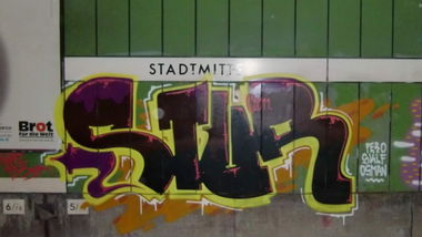 Graffiti Bombing in Stuttgart - Photo by stuttgart0711 - Stur, Stadtmitte, Trainline (2012)