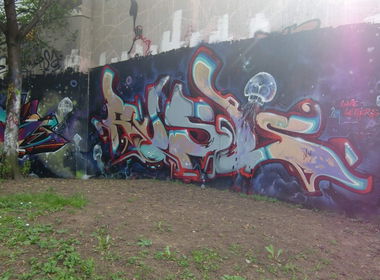 Graffiti Wall in Stuttgart - Photo by stuttgart0711 - rusl, halloffame, stuttgart (2011)