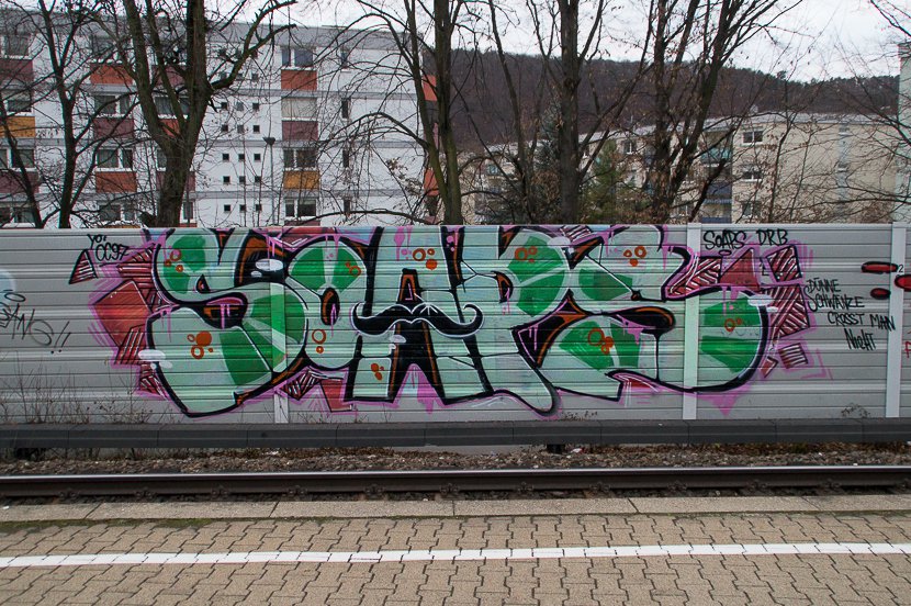 Graffiti Bombing in Stuttgart - Photo by stuttgart0711 - soaps, trainline, drb (2014)