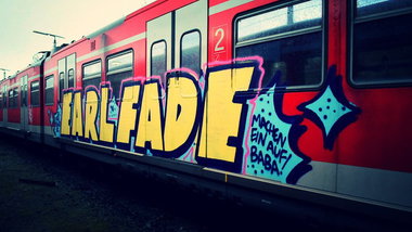 Graffiti Train - Photo by stuttgart0711 - earl, fade, stuttgart (2014)