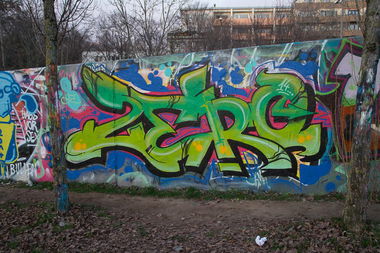Graffiti Wall - Photo by stuttgart0711 - zero, halloffame, stuttgart (2014)