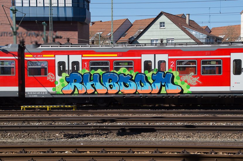 Graffiti Train - Photo by stuttgart0711 - rhb, boom, rhboom (2014)