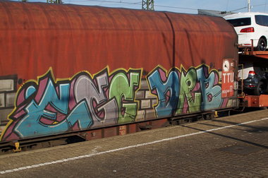 Graffiti Train - Photo by stuttgart0711 - egg, drb, cargo (2012)