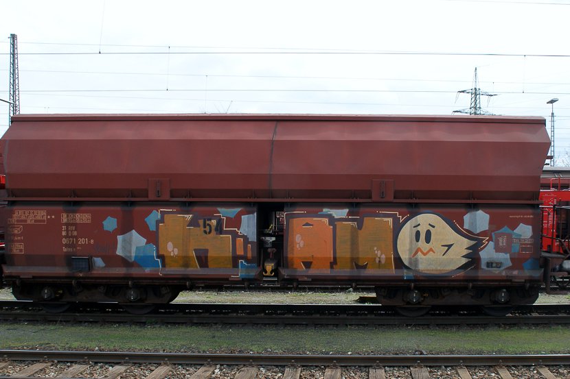 Graffiti Train - Photo by stuttgart0711 - kamo, güter, cargo (2011)
