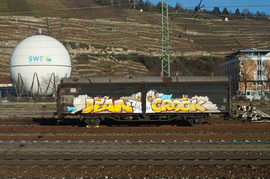 Graffiti Train - Photo by stuttgart0711 - jean, crook, neu (2013)