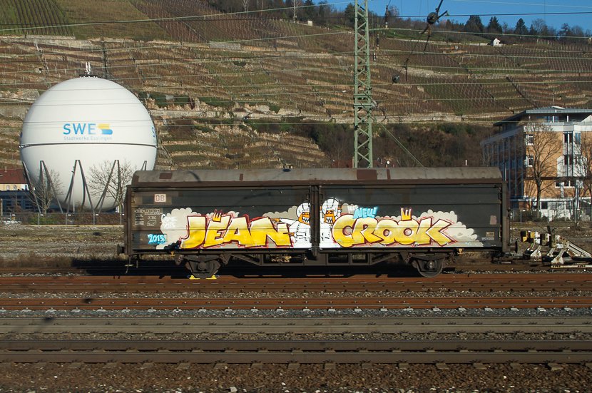 Graffiti Train - Photo by stuttgart0711 - jean, crook, neu (2013)