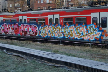 Graffiti Train - Photo by stuttgart0711 - beats, wiks, crew (2014)