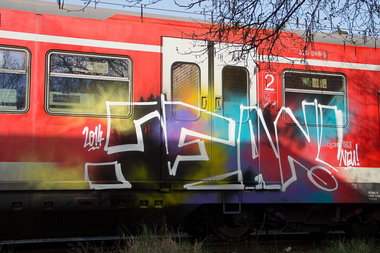 Graffiti Train - Photo by stuttgart0711 - jean, neu, french (2014)