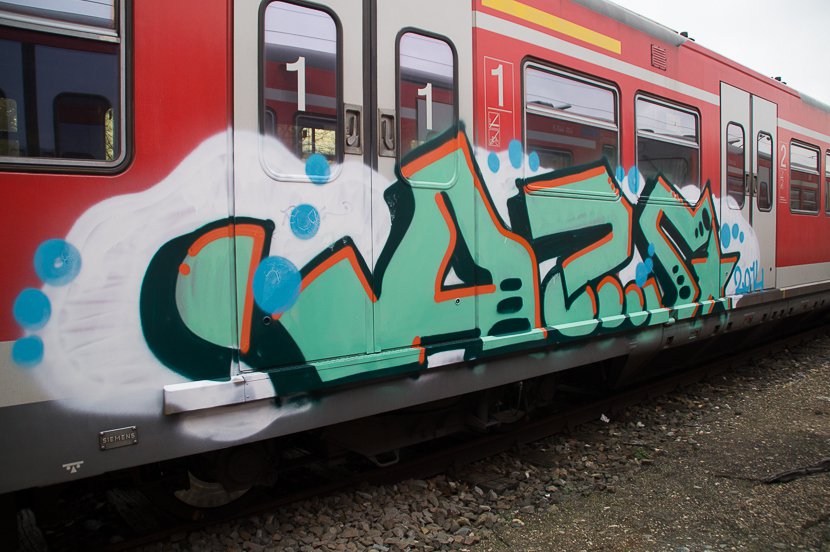 Graffiti Train - Photo by stuttgart0711 - a?s, stuttgart, sbahn (2014)