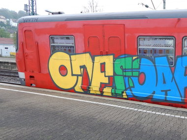Graffiti Train - Photo by stuttgart0711 - ojef, soaps, youth (2014)