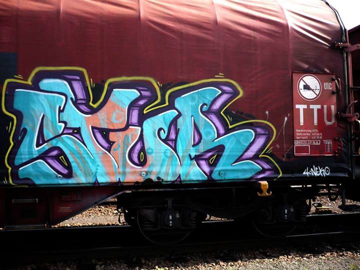Graffiti Train - Photo by stuttgart0711 - stur, cargo, stuttgart (2010)