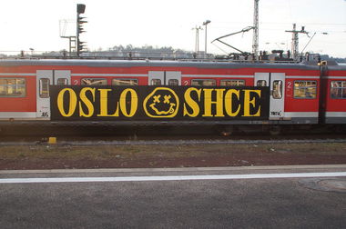Graffiti Train - Photo by stuttgart0711 - oslo, shice, sbahn (2014)