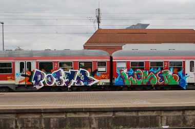 Graffiti Train - Photo by stuttgart0711 - poster, loser, regionalbahn (2014)