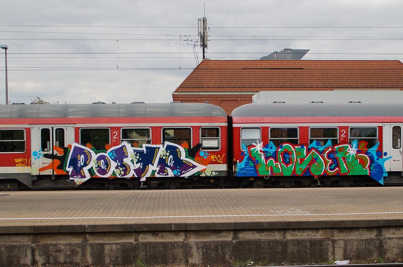 Graffiti Train - Photo by stuttgart0711 - poster, loser, regionalbahn (2014)