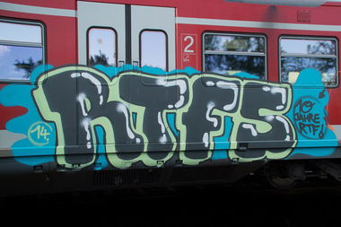 Graffiti Train - Photo by stuttgart0711 - rtf, crew, stuttgart (2014)