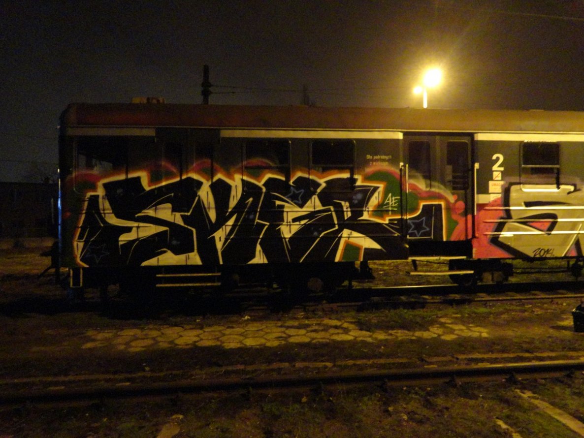 Graffiti Train - Photo by stylowiec - negatyw, regio, panel