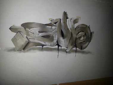 Graffiti Sketch in Vienna - Photo by subtwo - sub2 (2012)