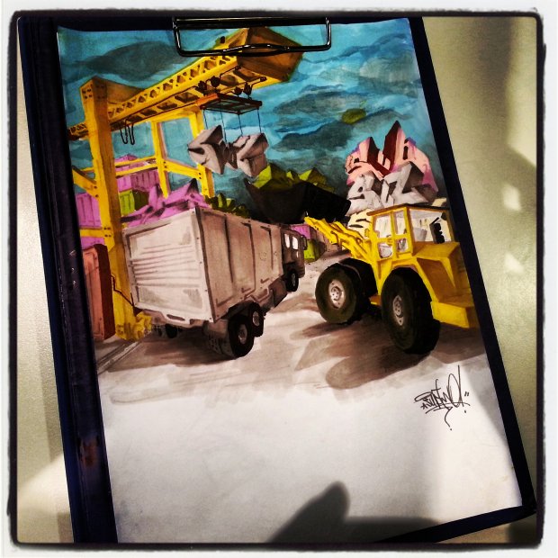 Graffiti Sketch in Izmir - Photo by subtwo - subtwo (2011)