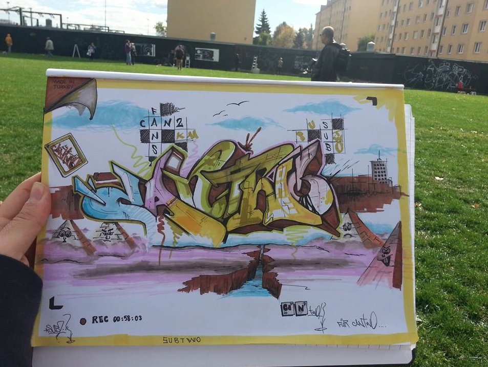 Graffiti Sketch in Graz - Photo by subtwo - SUBTWO, for, CANTWO (2013)