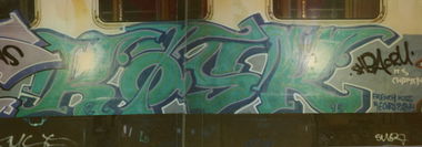 Graffiti Train - Photo by suburban - SPACE, ZER, KOSK (1995)