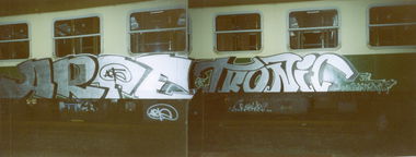 Graffiti Train - Photo by suburban - ARTE, TRONIC, SMBA (1995)