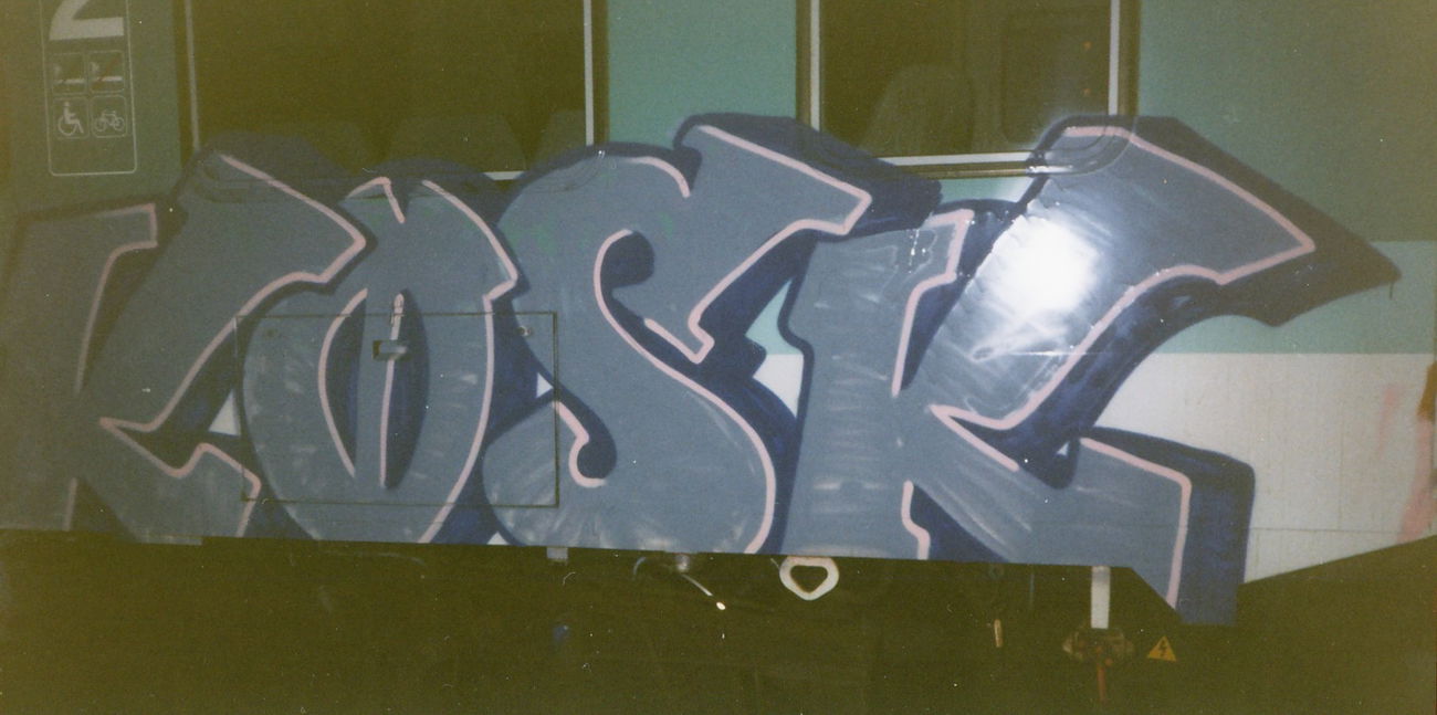 Graffiti Train - Photo by suburban - KOSK, SMBA, IRE (1996)