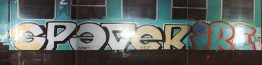 Graffiti Train - Photo by suburban - SPACE, IRE, ANDE (1995)