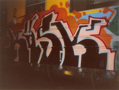 Graffiti Train in Poland - Photo by suburban - KOSK, SMBA, STEM (2002)