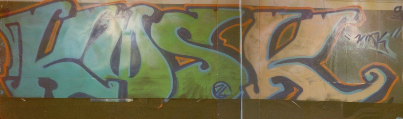 Graffiti Train - Photo by suburban - KOSK, ARTA, ZERMON (1995)