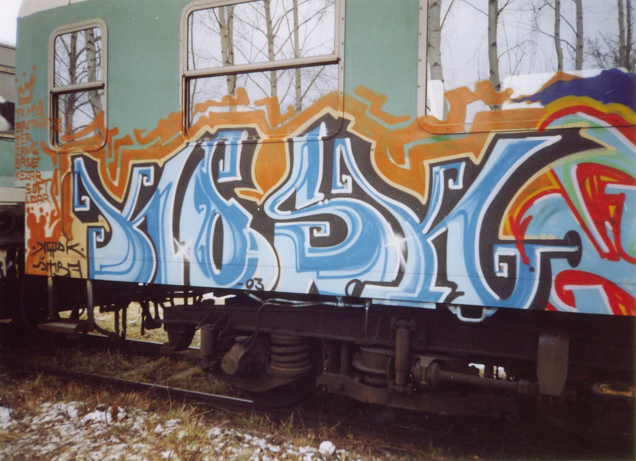 Graffiti Train - Photo by suburban - KOSK, SMBA, CAM (2003)