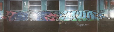 Graffiti Train - Photo by suburban - ANDE, MADone, SOMAT (1995)