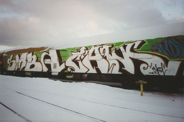 Graffiti Train - Photo by suburban - SMBA, CAM, VANDALS (2001)