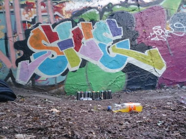 Graffiti Wall in Berlin - Photo by subwayhunter - size, sice, morck (2013)