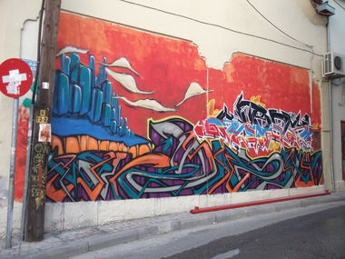 Graffiti Wall in Greece - Photo by suras_dscrime - suras, wizzy, dscrime (2012)