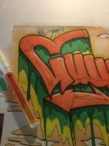Graffiti Sketch - Photo by suwock - SUWOCK