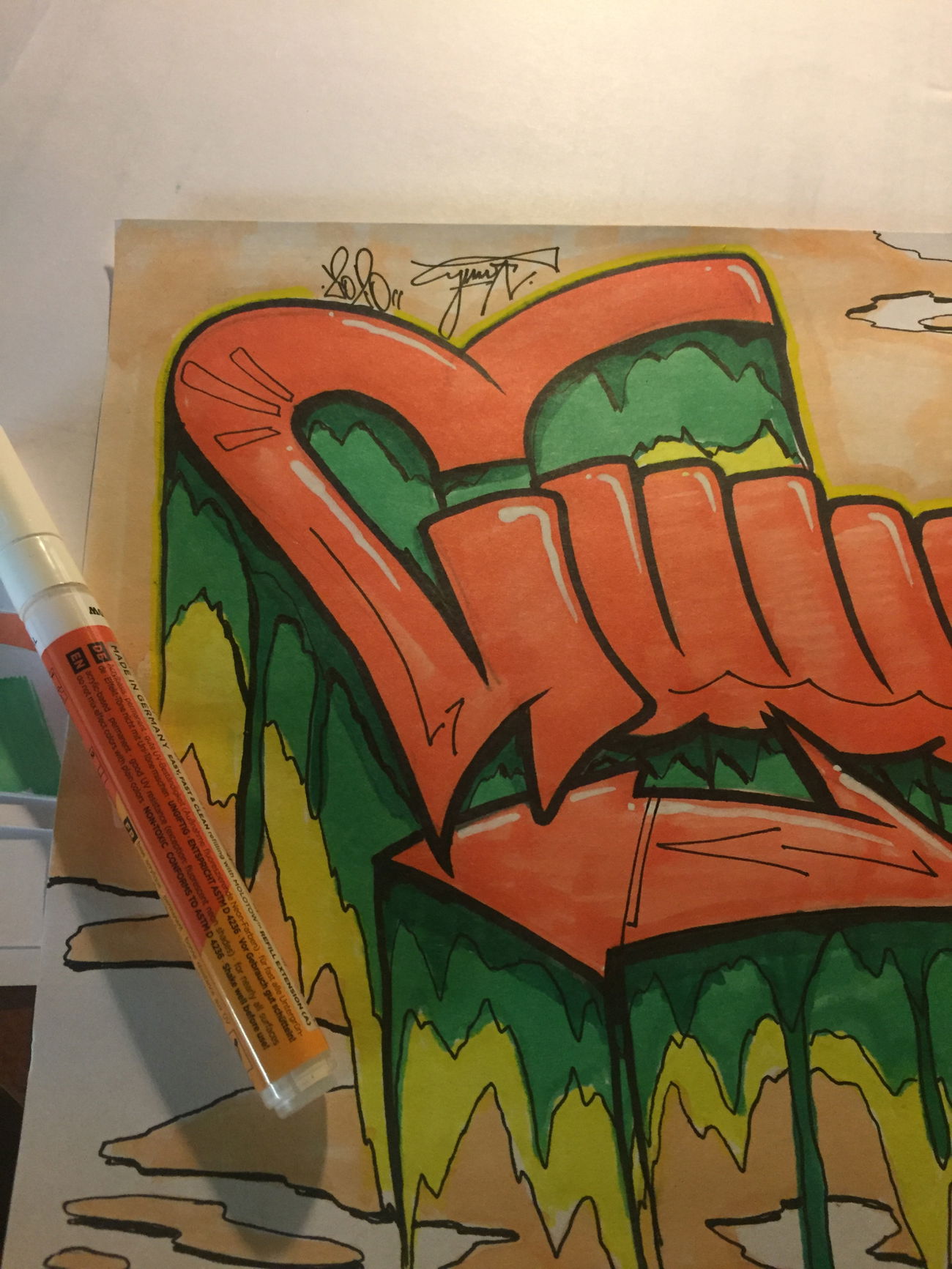 Graffiti Sketch - Photo by suwock - SUWOCK
