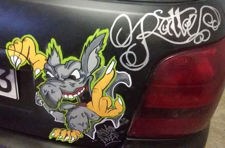 Graffiti Wall - Photo by svenp - Ratte, by, ASEK (2016)