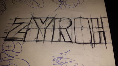 Graffiti Sketch - Photo by syroh - pen, tag