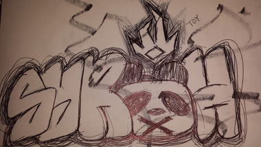 Graffiti Sketch - Photo by syroh - sketch